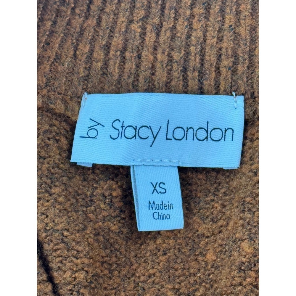 By Stacy London Burnt Orange‎ V-Neck Tunic Sweater XS A670717 - Picture 7 of 9